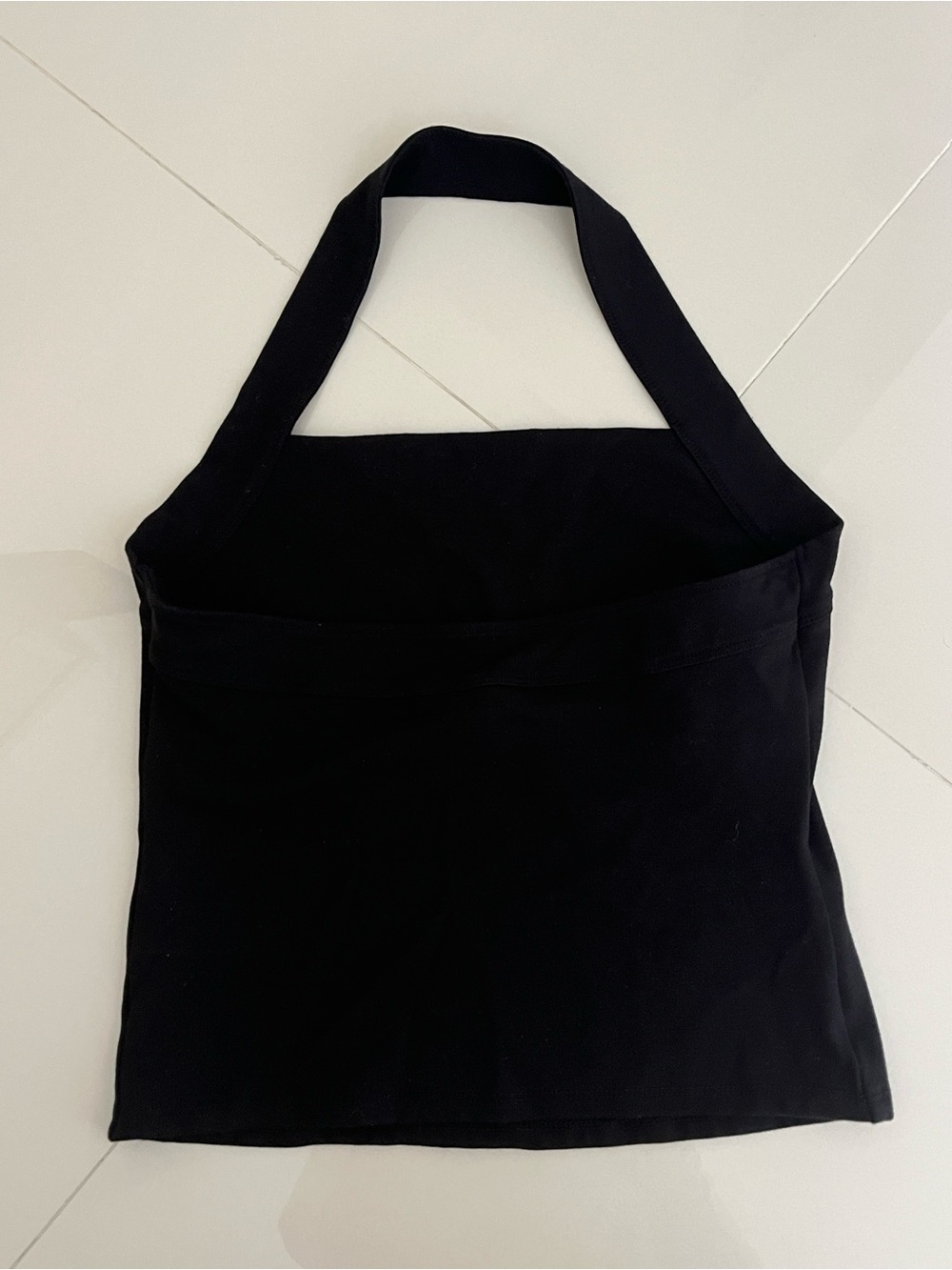 Club Monaco Black Square Neck Halter Top | Size Small